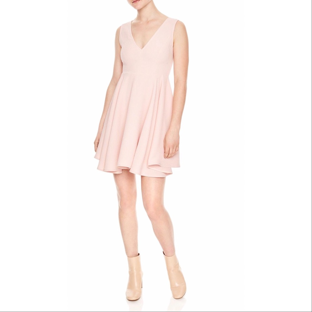 Sandro Pink Vneck Sleeveless Dress Size 2